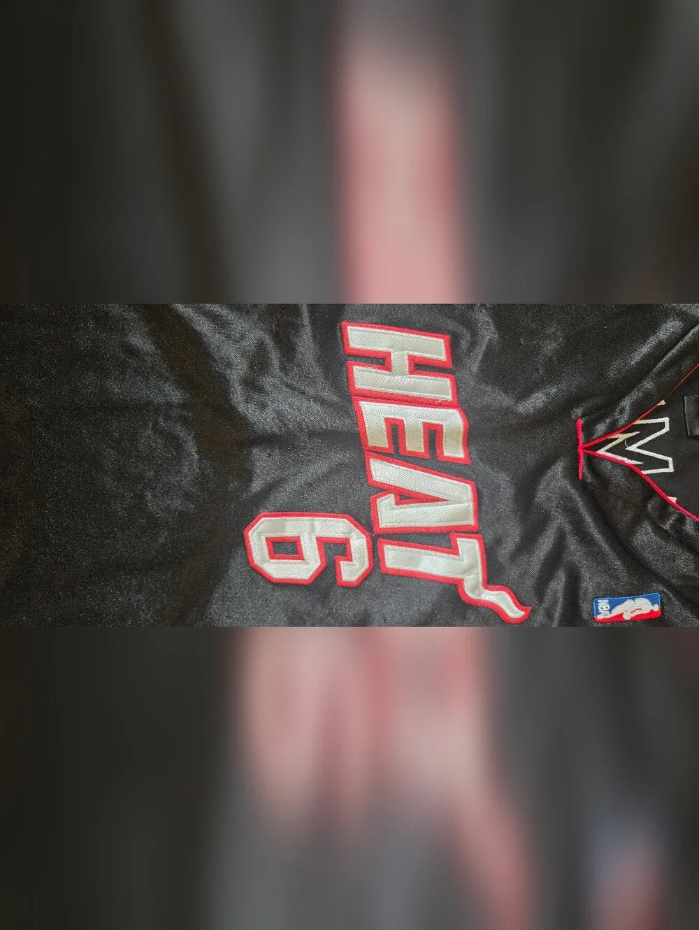 Vintage Adidas LeBron James Miami Heat Jersey Size XL Swingman Black Red NBA #41
